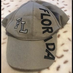 NWOT Florida vaca or fishing cap or Ball Cap gray and black